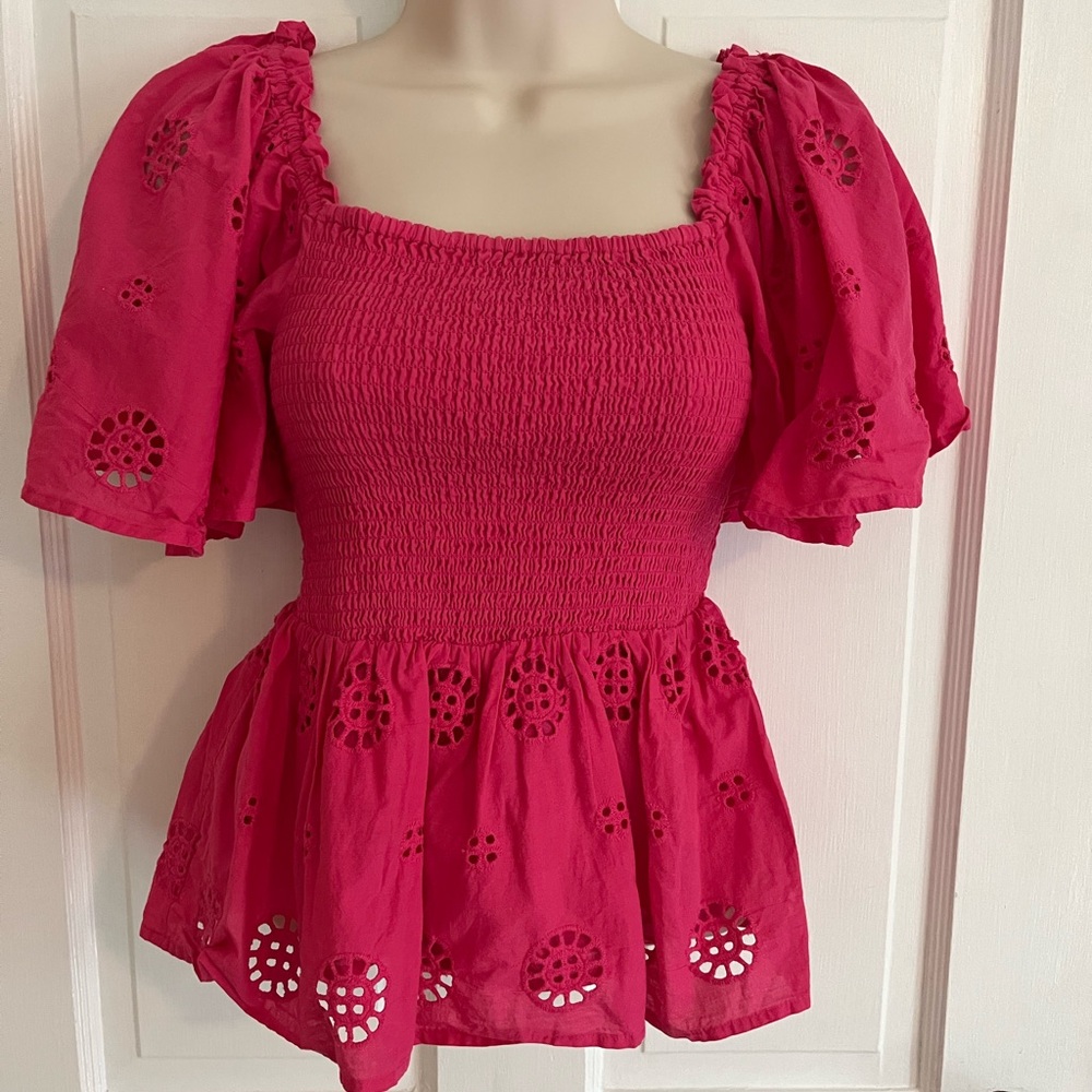 Koko + Mason Pink Blouse! Size XS.